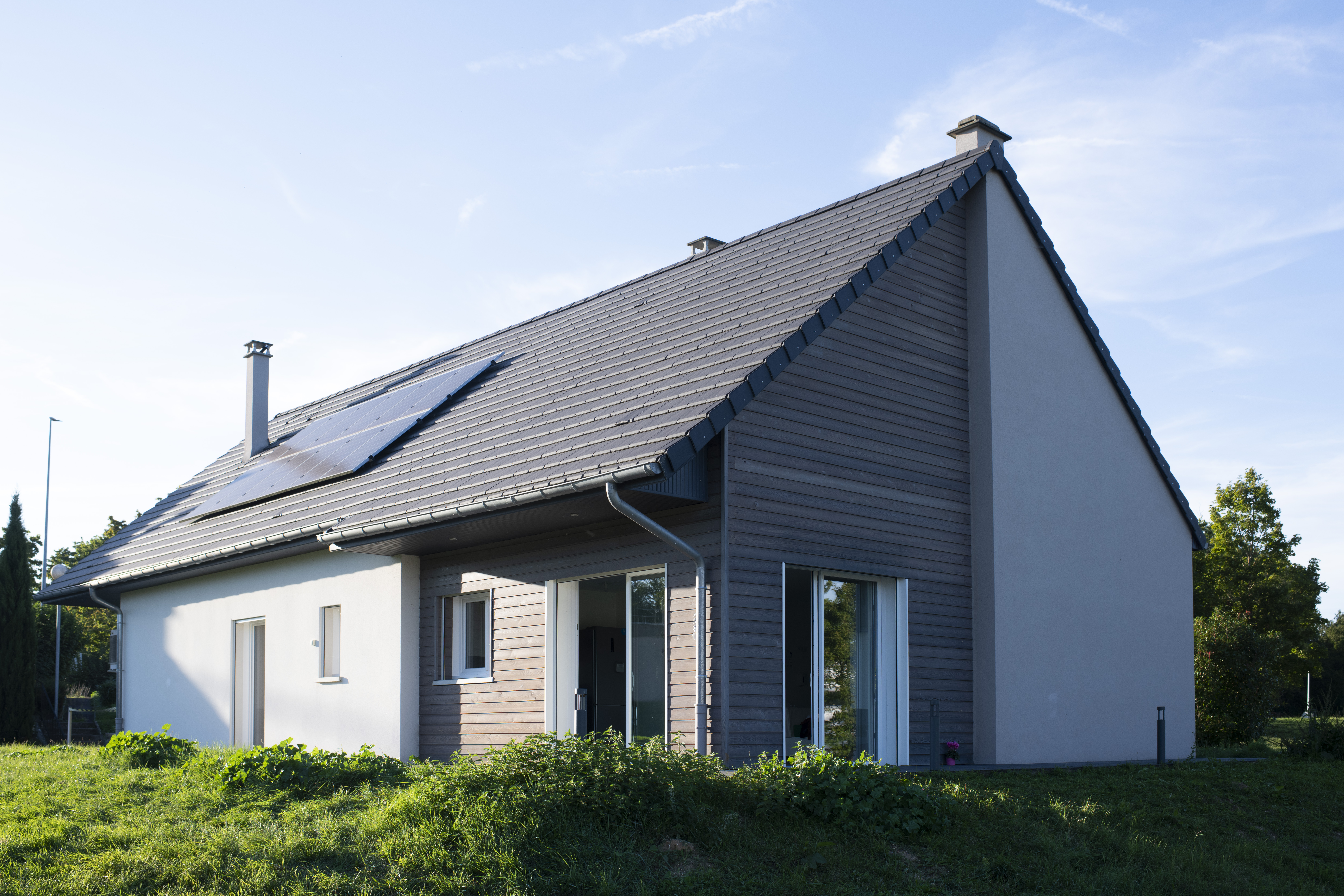 maison avec installation solaire